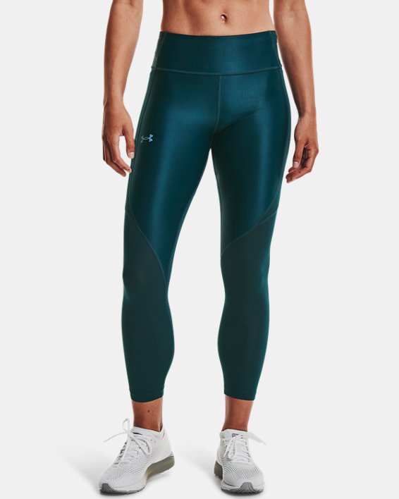 Women's UA Iso-Chill Run 7/8 Tights, Blue, pdpMainDesktop image number 0